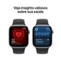Apple Watch Series 11 GPS + Cellular, Caixa Cinza-espacial de Alumínio de 42 mm, Pulseira esportiva Preta, Tamanho P/M - MF8A4AM/A