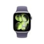 Apple Watch Series 11 GPS + Cellular, Caixa Prateada de Alumínio de 42 mm, Pulseira Esportiva Roxo-névoa, Tamanho P/M - MF8H4AM/A