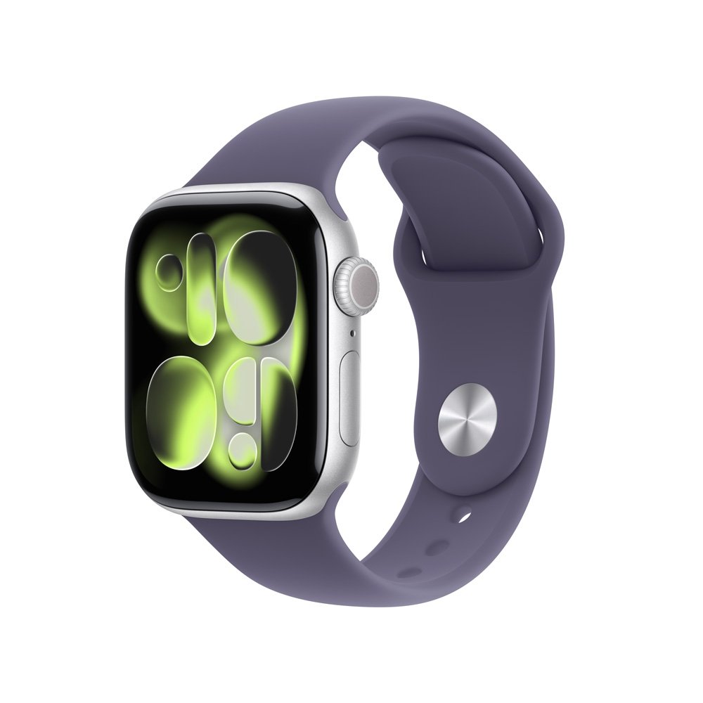 Apple Watch Series 11 GPS + Cellular, Caixa Prateada de Alumínio de 42 mm, Pulseira Esportiva Roxo-névoa, Tamanho P/M - MF8H4AM/A Apple Watch Series 11 GPS + Cellular, Caixa Prateada de Alumínio de 42 mm, Pulseira Esportiva Roxo-névoa, Tamanho P/M - MF8H4AM/A