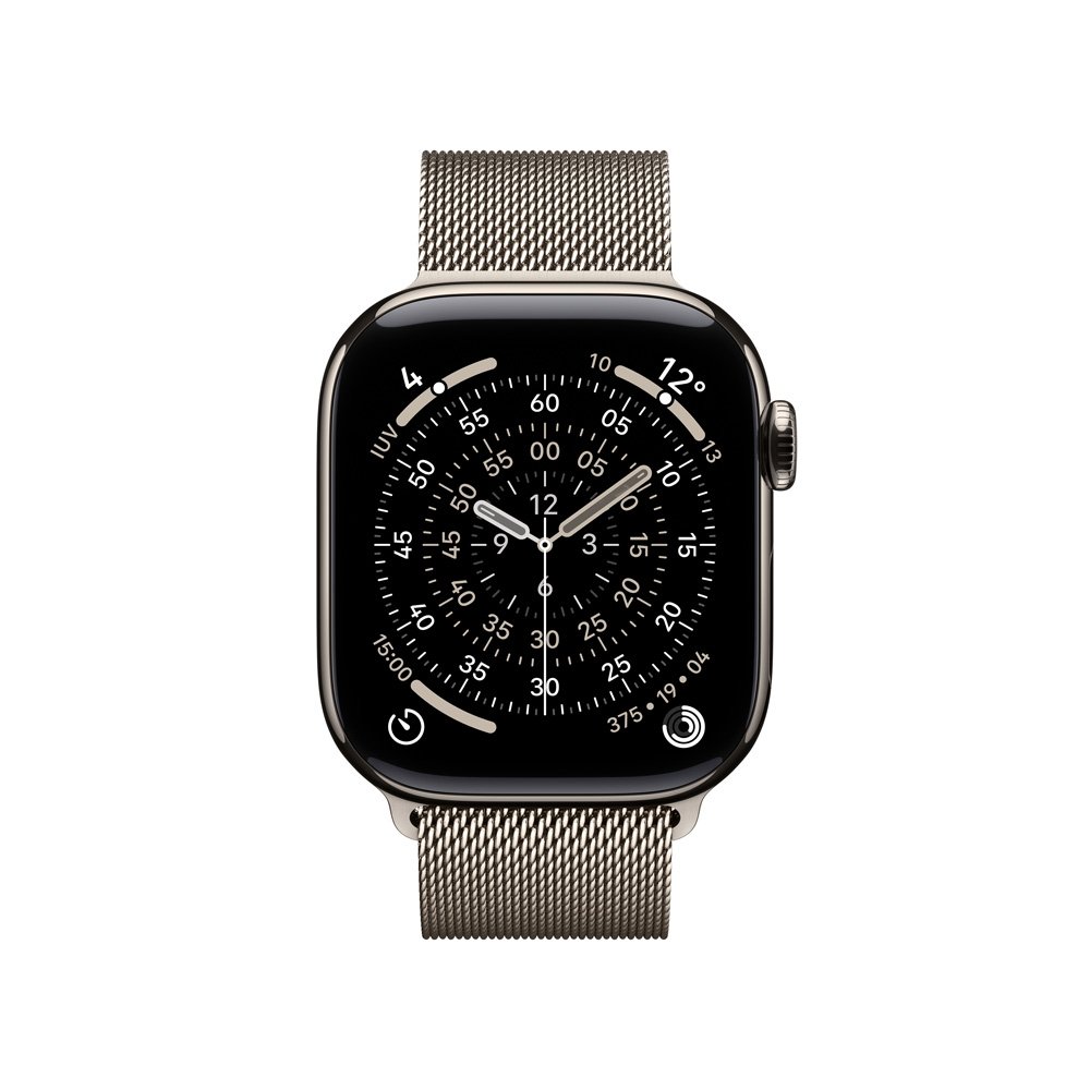 Apple Watch Series 11 GPS + Cellular, Caixa Natural de Titânio de 42 mm, Pulseira Natural Estilo Milanês - MF8P4AM/A - view 2