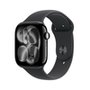 Apple Watch Series 11 GPS + Cellular, Caixa Preta Brilhante de Alumínio de 46 mm, Pulseira esportiva Preta, Tamanho M/G - MFC44AM/A