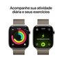 Apple Watch Series 11 GPS + Cellular, Caixa Natural de Titânio de 46 mm, Pulseira Natural Estilo Milanês, Tamanho M/G - MFD04AM/A
