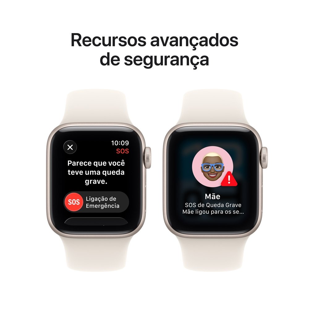 Apple Watch SE 3 GPS + Cellular, Caixa Estelar de Alumínio de 44 mm, Pulseira Esportiva Estelar, Tamanho M/G - MEPF4AM/A - view 7