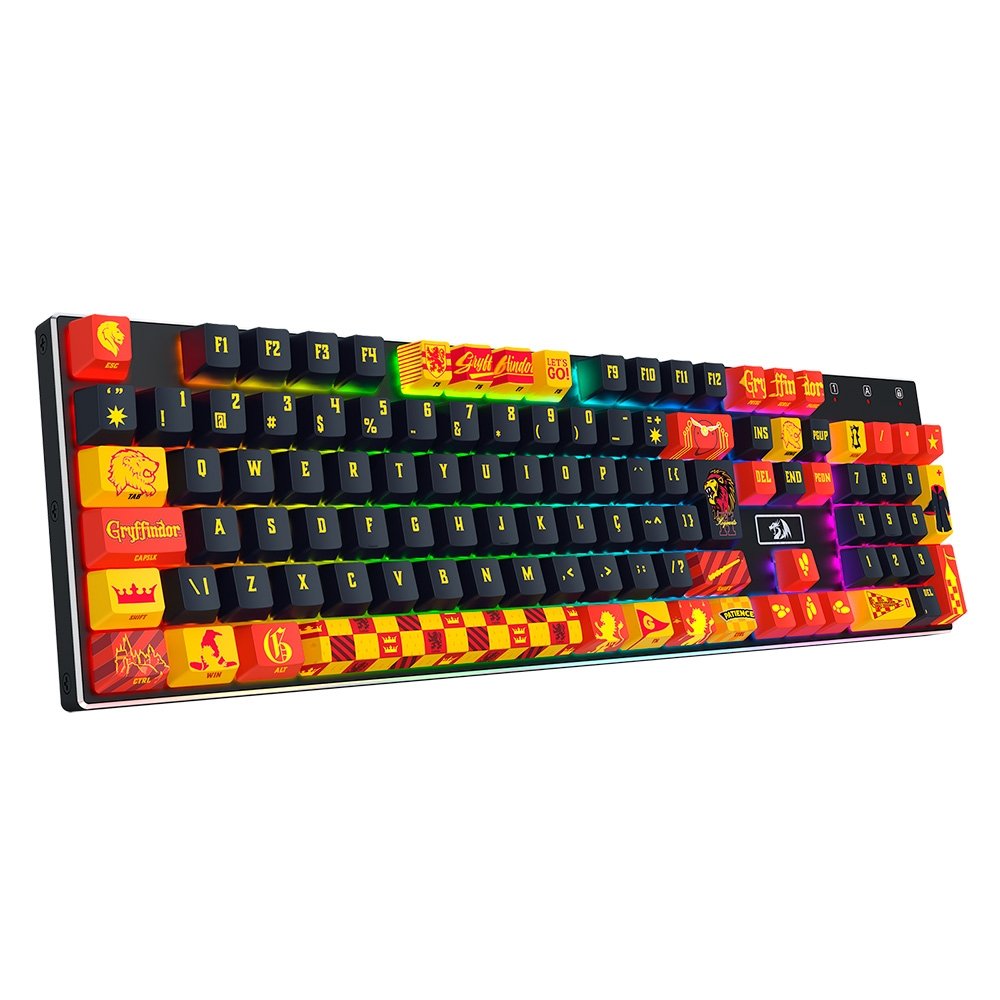 Keycap Gamer ( Balão.info) Harry Potter Grifinória, ( Balão.info), Preto, Vermelho e Amarelo - ( Balão.info)-944 - foto 7