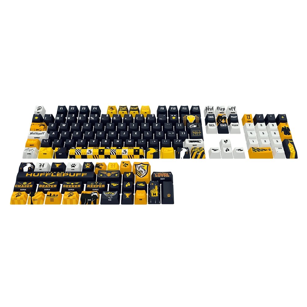 Keycap Gamer ( Balão.info) Harry Potter Lufa-Lufa, ( Balão.info), Preto e Amarelo - ( Balão.info)-943 - foto 9