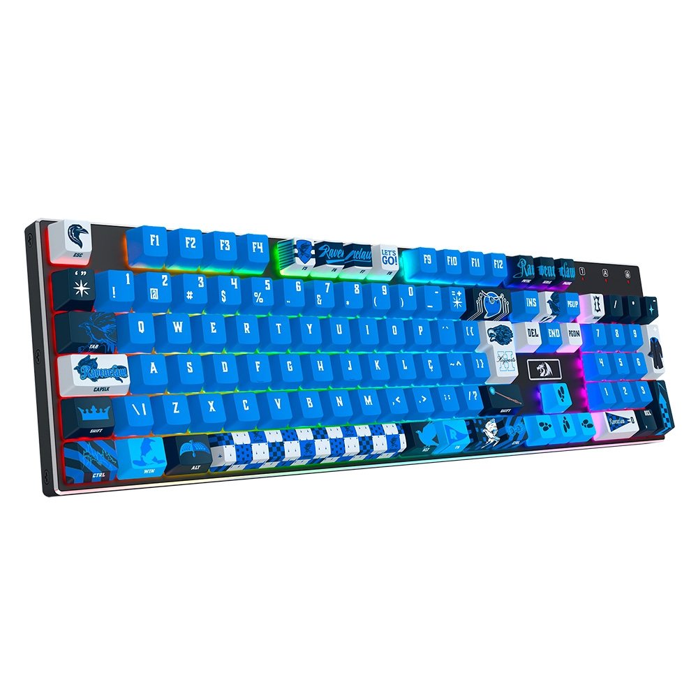 Keycap Gamer Redragon Harry Potter Corvinal, ABNT2, Azul - HP-941