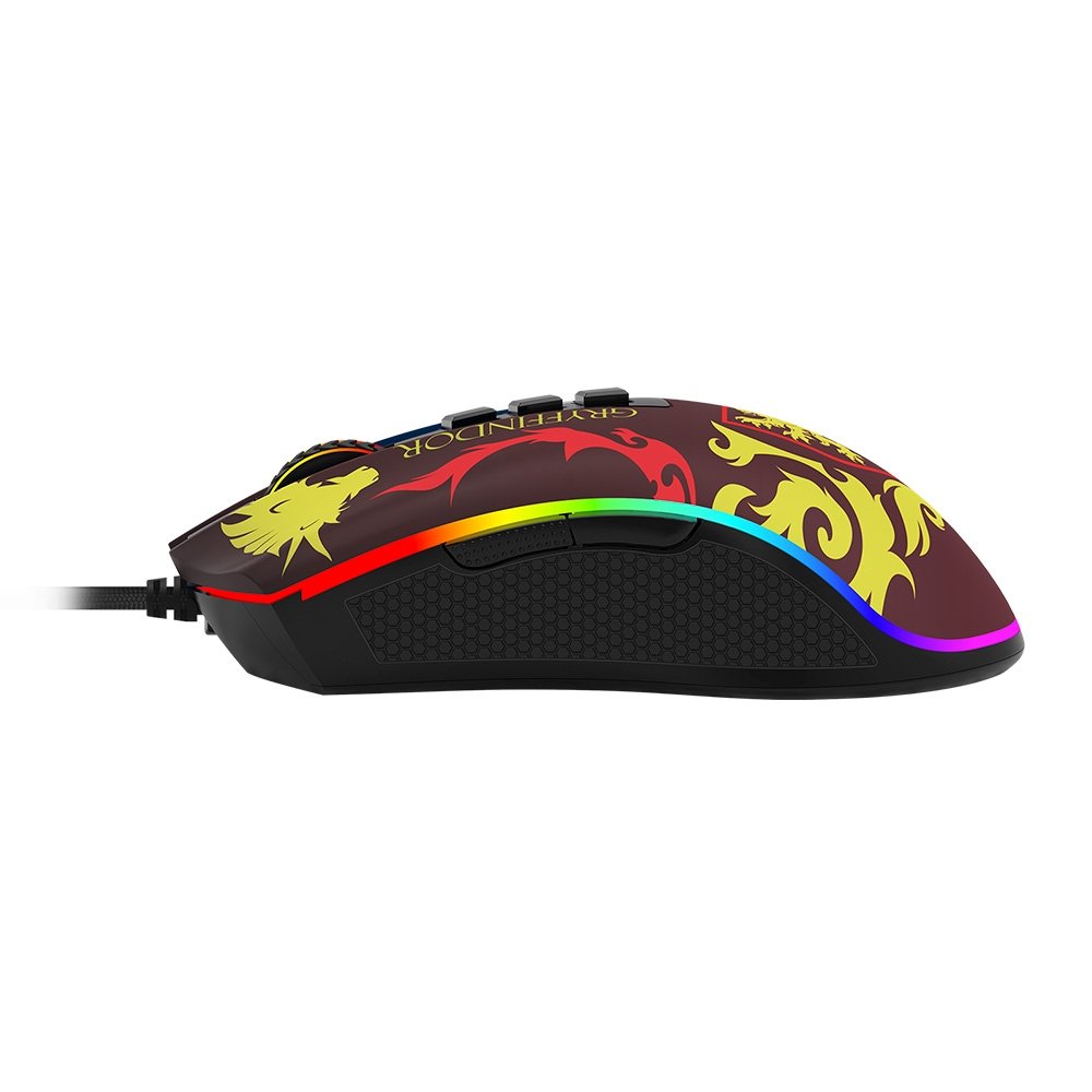 Mouse Gamer Redragon Harry Potter Grifinória, RGB, 12400 DPI, Sensor Pixart PMW3327, USB, Preto e Vermelho - HP-711G Mouse Gamer Redragon Harry Potter Grifinória, RGB, 12400 DPI, Sensor Pixart PMW3327, USB, Preto e Vermelho - HP-711G