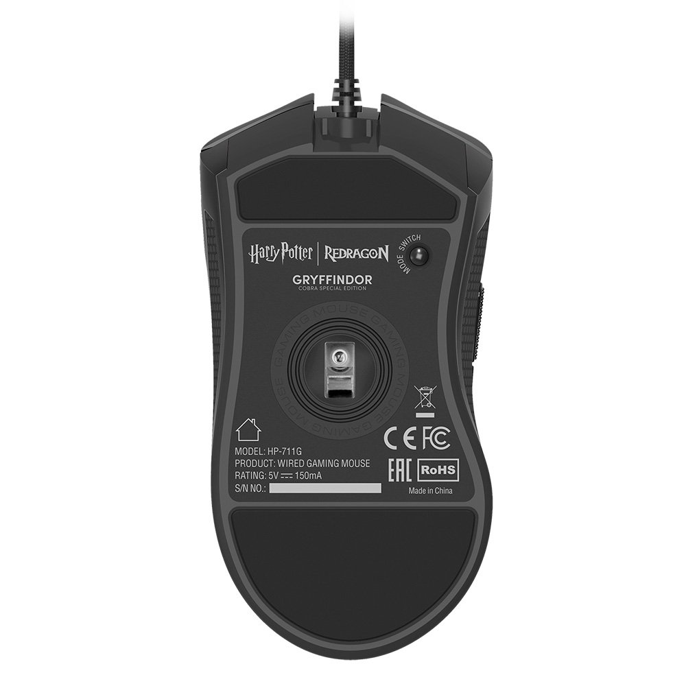 Mouse Gamer Redragon Harry Potter Grifinória, RGB, 12400 DPI, Sensor Pixart PMW3327, USB, Preto e Vermelho - HP-711G Mouse Gamer Redragon Harry Potter Grifinória, RGB, 12400 DPI, Sensor Pixart PMW3327, USB, Preto e Vermelho - HP-711G