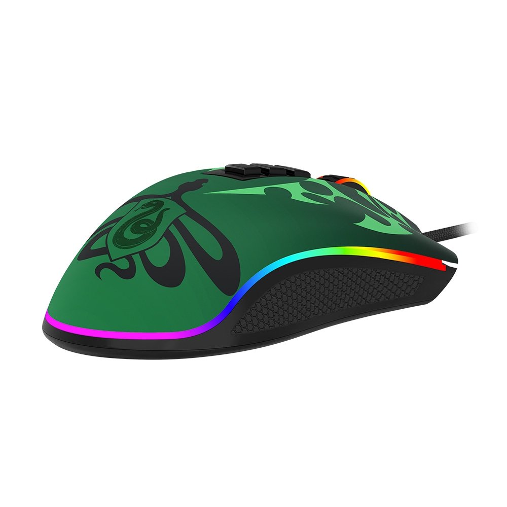 Mouse Gamer ( Balão.info) Harry Potter Sonserina, RGB, ( Balão.info) DPI, Sensor Pixart ( Balão.info), USB, Preto e Verde - ( Balão.info)-711S - foto 2