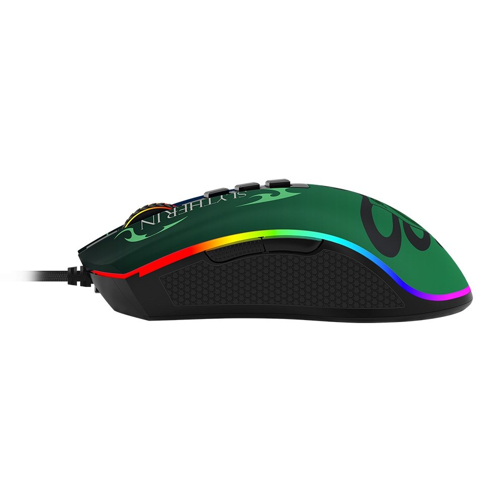 Mouse Gamer ( Balão.info) Harry Potter Sonserina, RGB, ( Balão.info) DPI, Sensor Pixart ( Balão.info), USB, Preto e Verde - ( Balão.info)-711S - foto 3