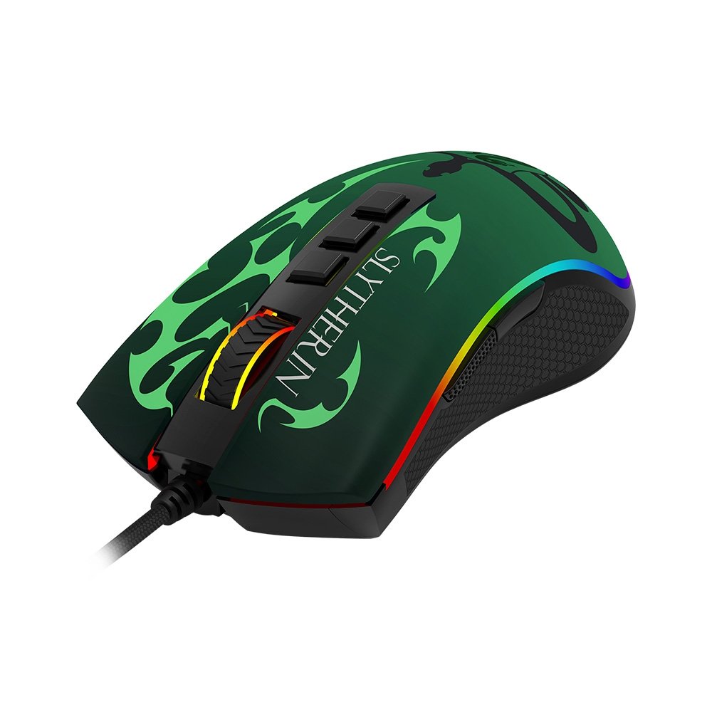Mouse Gamer ( Balão.info) Harry Potter Sonserina, RGB, ( Balão.info) DPI, Sensor Pixart ( Balão.info), USB, Preto e Verde - ( Balão.info)-711S - foto 6