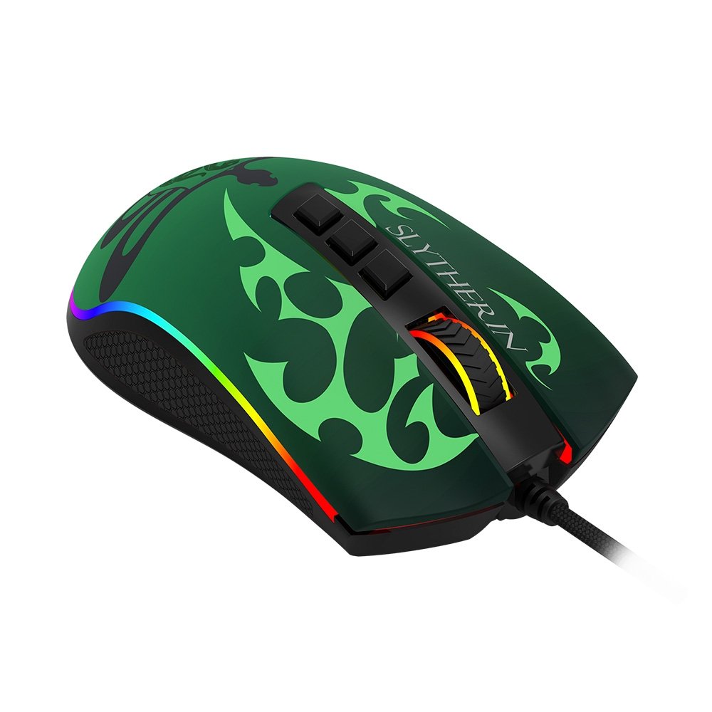 Mouse Gamer ( Balão.info) Harry Potter Sonserina, RGB, ( Balão.info) DPI, Sensor Pixart ( Balão.info), USB, Preto e Verde - ( Balão.info)-711S - foto 7