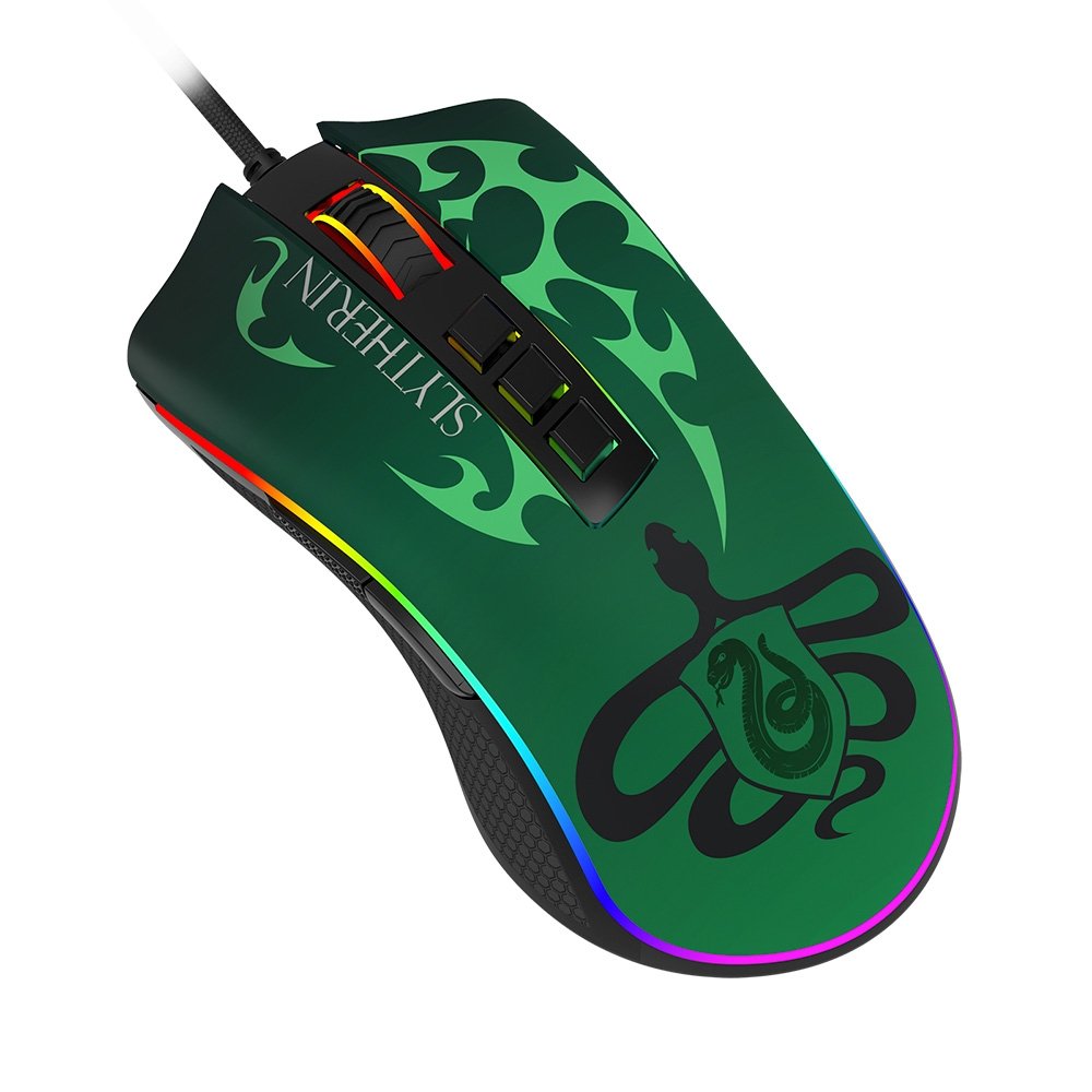 Mouse Gamer ( Balão.info) Harry Potter Sonserina, RGB, ( Balão.info) DPI, Sensor Pixart ( Balão.info), USB, Preto e Verde - ( Balão.info)-711S - foto 8