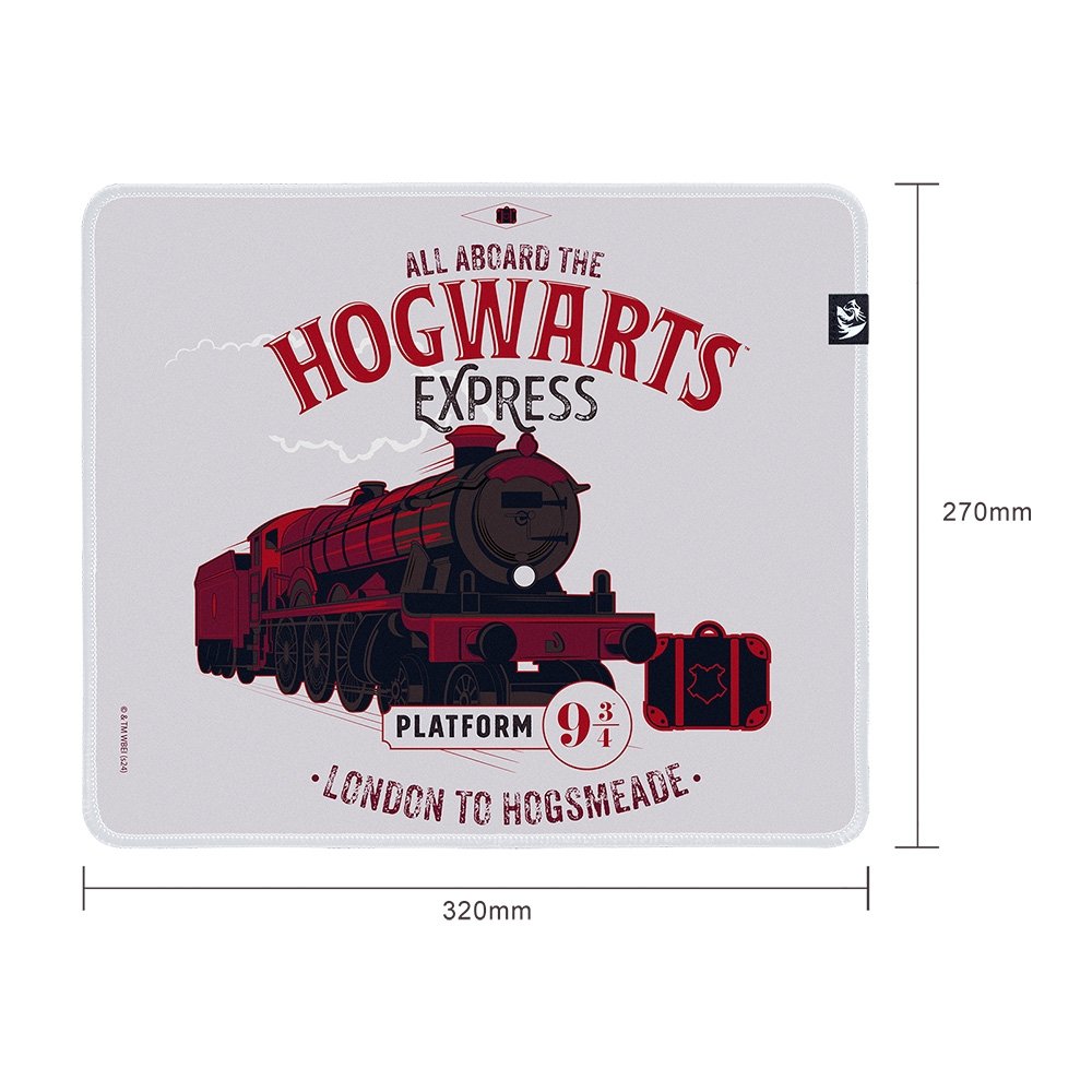 Imagem 3 de 7 do produto Mousepad Gamer Harry Potter Expresso Hogwart's, 320x270x3mm, Tamanho M, Branco - HP-934