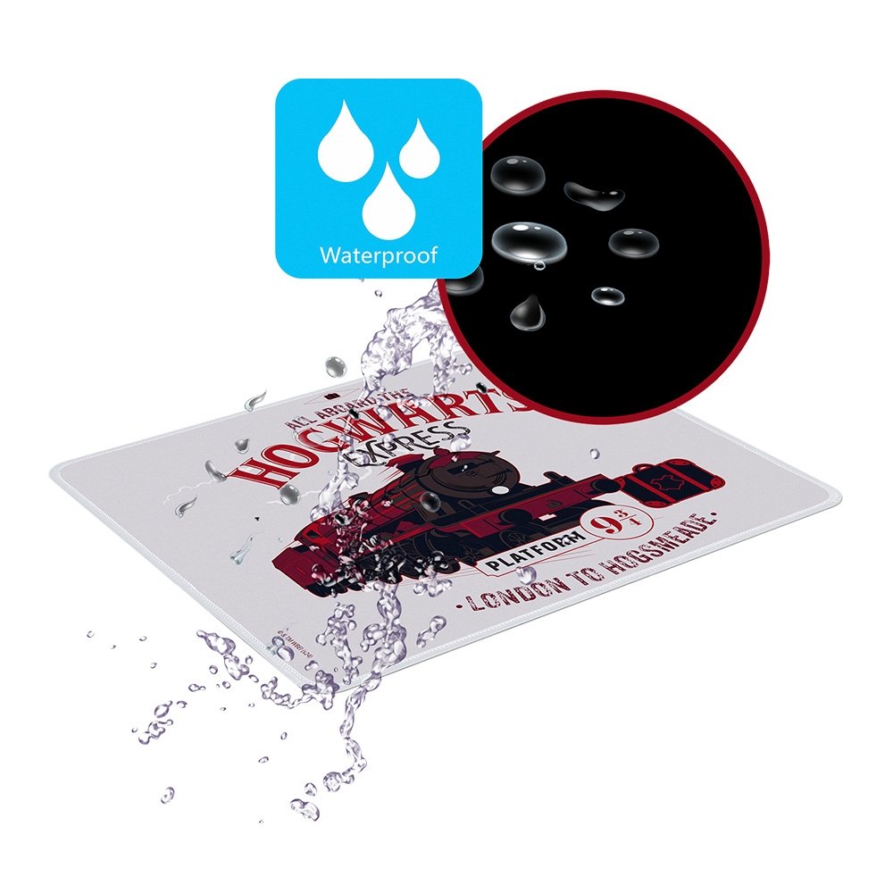 Imagem 6 de 7 do produto Mousepad Gamer Harry Potter Expresso Hogwart's, 320x270x3mm, Tamanho M, Branco - HP-934