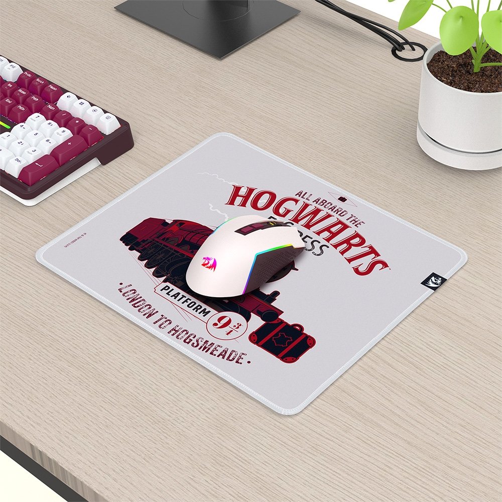 Imagem 7 de 7 do produto Mousepad Gamer Harry Potter Expresso Hogwart's, 320x270x3mm, Tamanho M, Branco - HP-934
