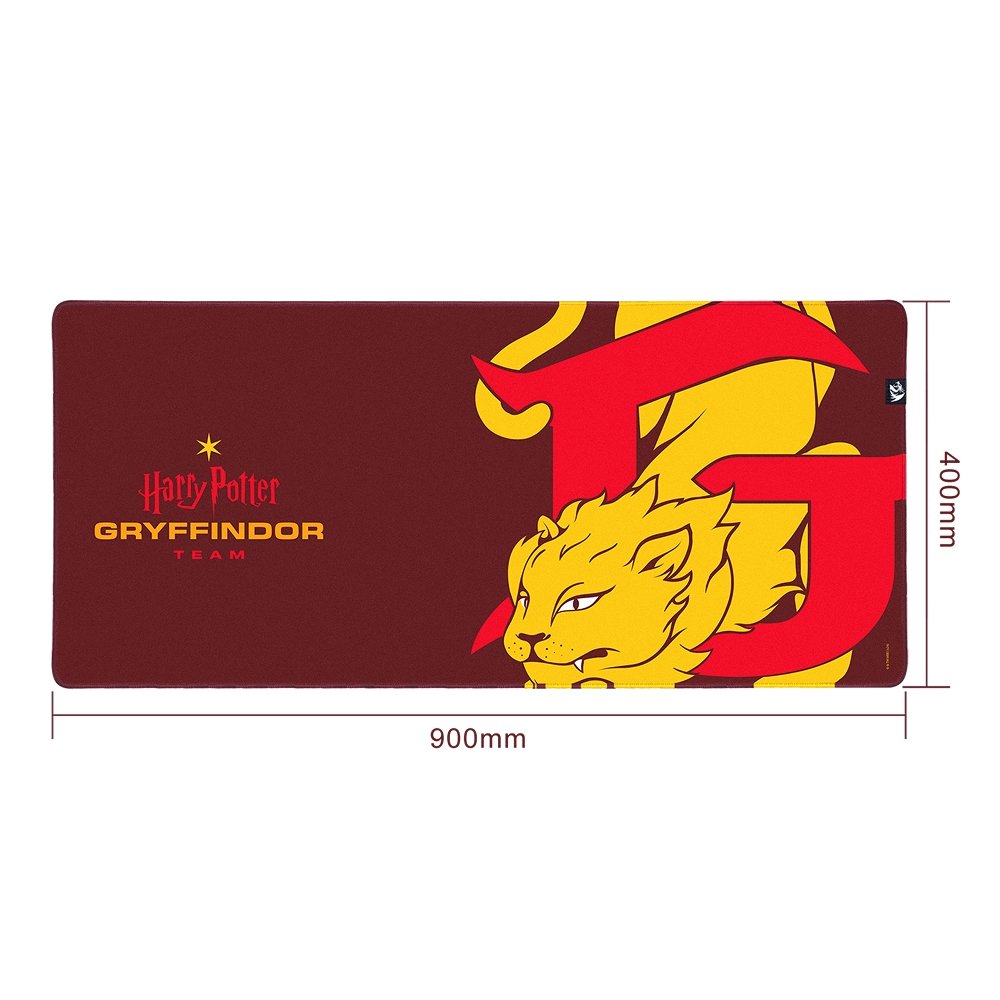 Imagem 2 de 8 do produto Mousepad Gamer Redragon Harry Potter Grifinória, 400x900x4mm, Tamanho L, Vermelho - HP-939