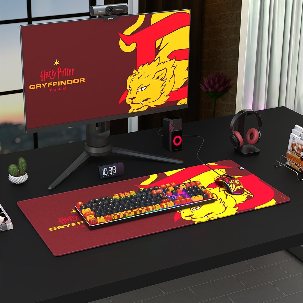 Imagem 8 de 8 do produto Mousepad Gamer Redragon Harry Potter Grifinória, 400x900x4mm, Tamanho L, Vermelho - HP-939