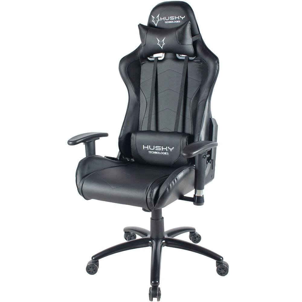 Imagem 2 de 14 do produto Cadeira Gamer Husky Gaming Storm, Preto, Com Almofadas, Reclinável, Descanso de Braço 2D - HST-BK