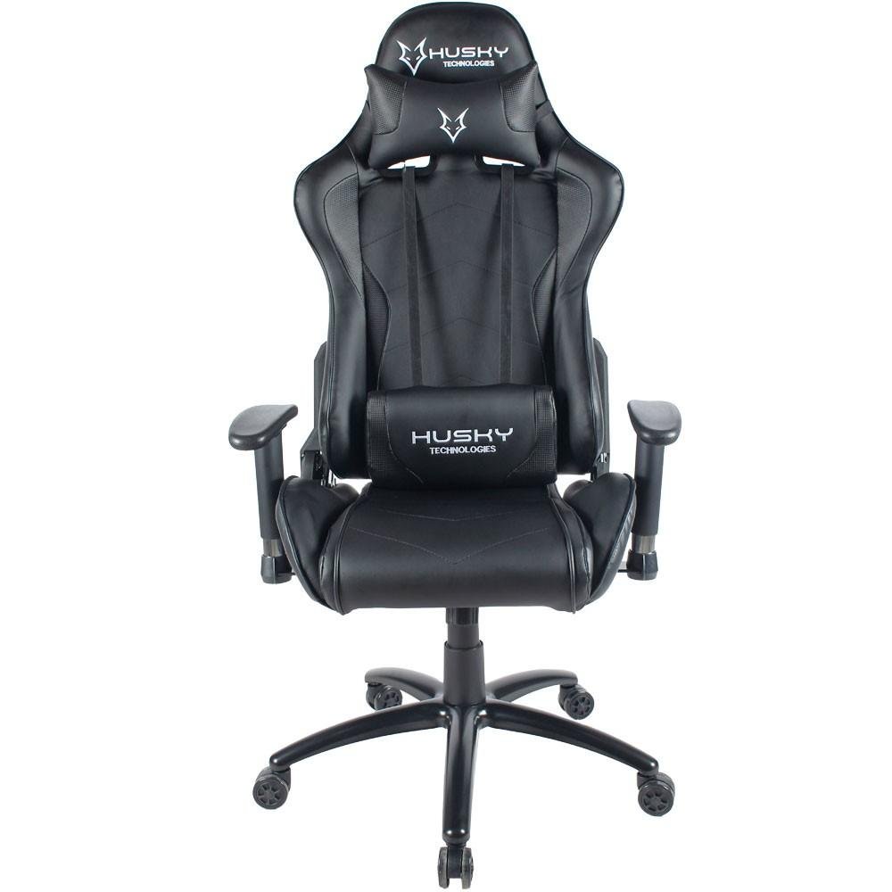Imagem 3 de 14 do produto Cadeira Gamer Husky Gaming Storm, Preto, Com Almofadas, Reclinável, Descanso de Braço 2D - HST-BK
