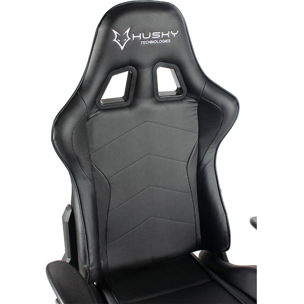 Imagem 11 de 14 do produto Cadeira Gamer Husky Gaming Storm, Preto, Com Almofadas, Reclinável, Descanso de Braço 2D - HST-BK