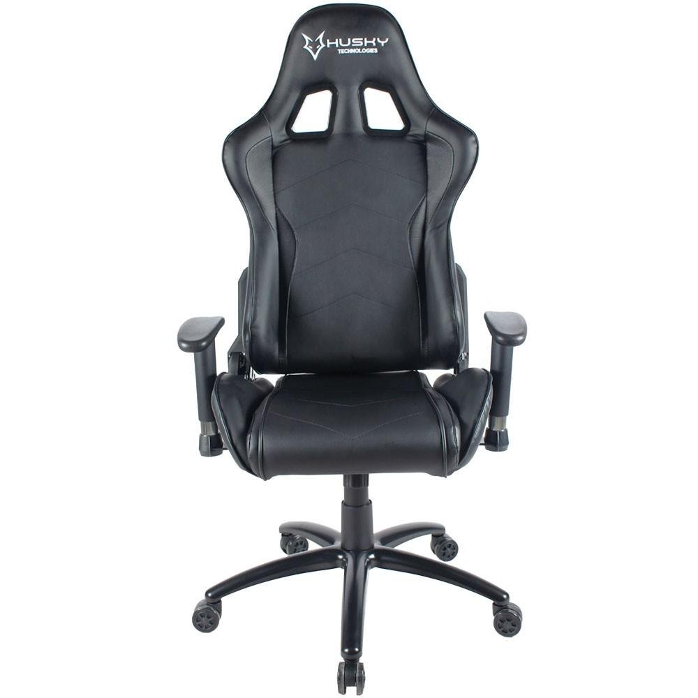 Imagem 5 de 14 do produto Cadeira Gamer Husky Gaming Storm, Preto, Com Almofadas, Reclinável, Descanso de Braço 2D - HST-BK
