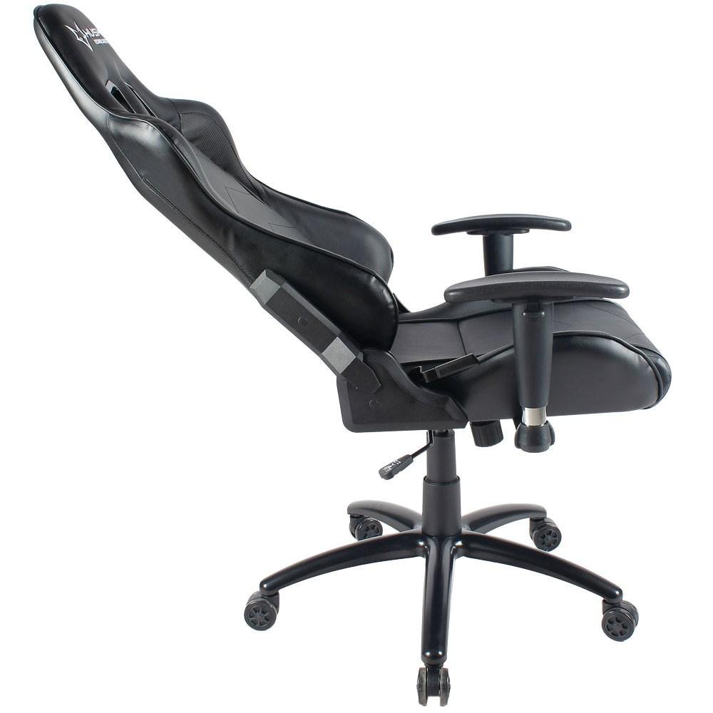 Imagem 7 de 14 do produto Cadeira Gamer Husky Gaming Storm, Preto, Com Almofadas, Reclinável, Descanso de Braço 2D - HST-BK