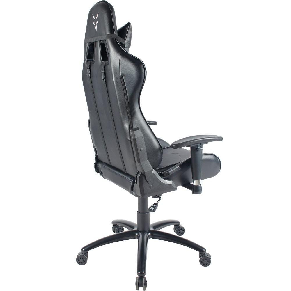 Imagem 9 de 14 do produto Cadeira Gamer Husky Gaming Storm, Preto, Com Almofadas, Reclinável, Descanso de Braço 2D - HST-BK
