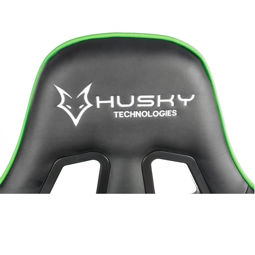 Cadeira Gamer Husky Gaming Storm, Preto e Verde, Com Almofadas, Reclinável, Descanso de Braço 2D - HST-BG Cadeira Gamer Husky Gaming Storm, Preto e Verde, Com Almofadas, Reclinável, Descanso de Braço 2D - HST-BG