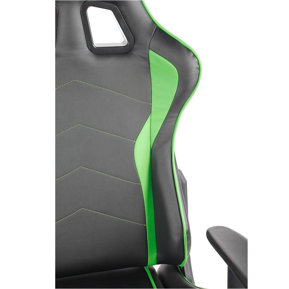 Imagem 9 de 14 do produto Cadeira Gamer Husky Gaming Storm, Preto e Verde, Com Almofadas, Reclinável, Descanso de Braço 2D - HST-BG