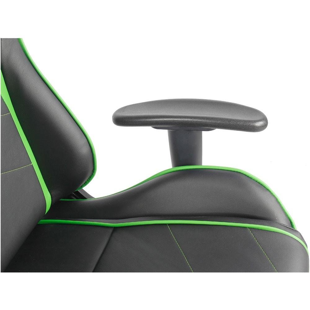 Imagem 10 de 14 do produto Cadeira Gamer Husky Gaming Storm, Preto e Verde, Com Almofadas, Reclinável, Descanso de Braço 2D - HST-BG