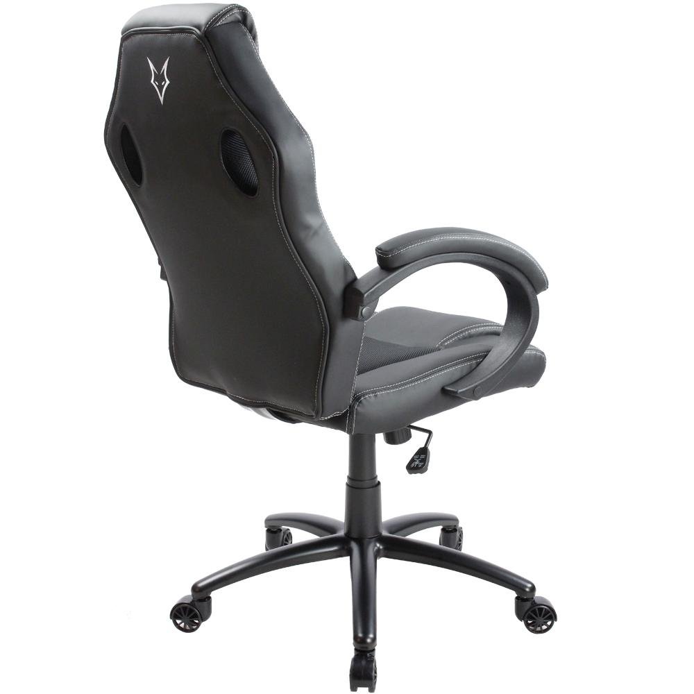 Imagem 2 de 3 do produto Cadeira Gamer Husky Gaming Snow, Preto, Cilindro de Gás Classe 4, Base em Metal, Roda em Nylon - HSN-BK