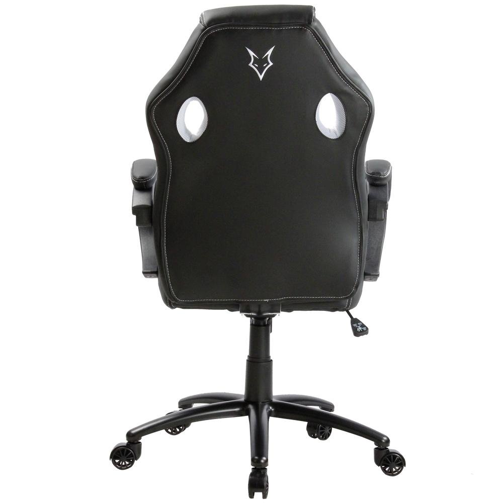 Cadeira Gamer Husky Gaming Snow, Preto e Branco, Cilindro de Gás Classe 4, Base em Metal, Roda em Nylon - HSN-BW