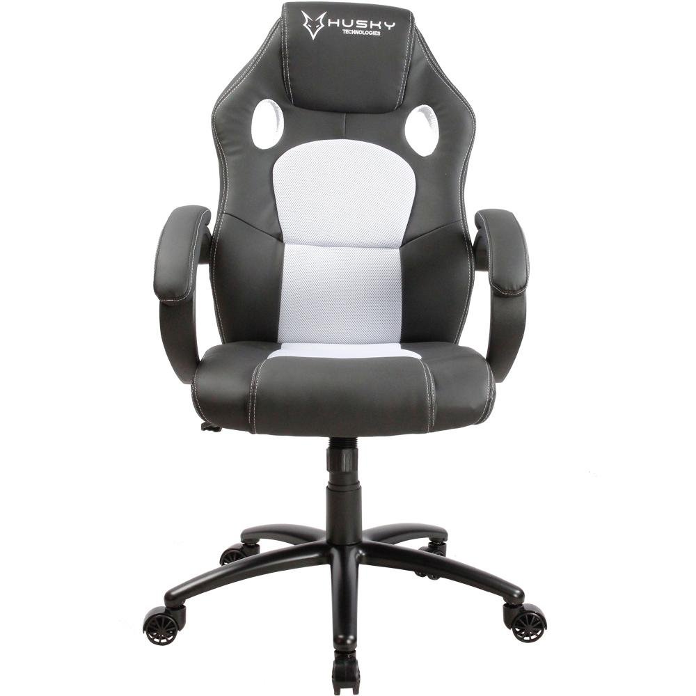 Cadeira Gamer Husky Gaming Snow, Preto e Branco, Cilindro de Gás Classe 4, Base em Metal, Roda em Nylon - HSN-BW