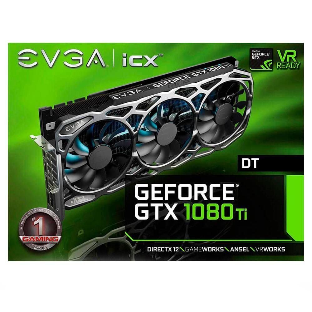 Imagem 3 de 7 do produto Placa de Vídeo VGA NVIDIA EVGA GEFORCE GTX 1080 Ti 11GB FTW3 DT ICXPC GDDR5X - 11G-P4-6694-KR