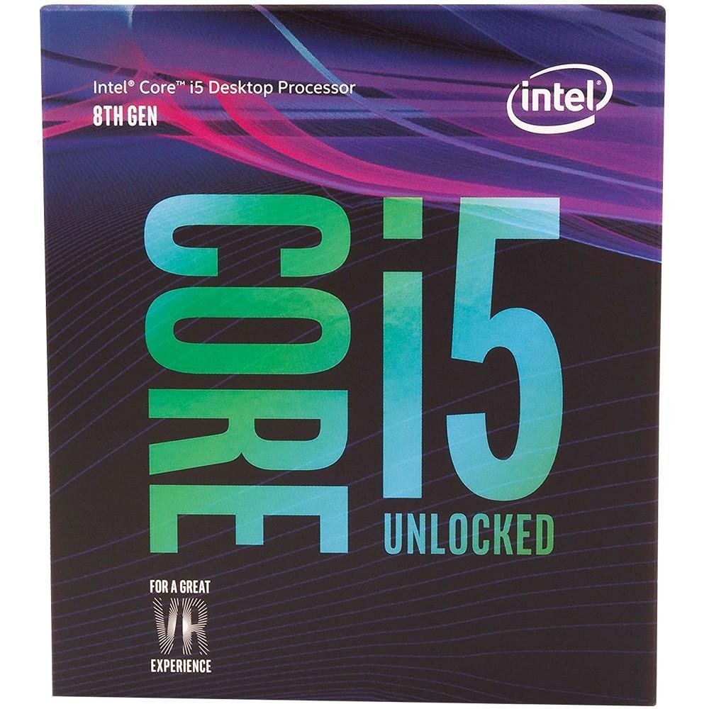Processador Intel Core i5-8600k Coffee Lake, Cache 9MB, 3.6GHz (4.3GHz Max Turbo), LGA 1151 - BX80684I58600K Processador Intel Core i5-8600k Coffee Lake, Cache 9MB, 3.6GHz (4.3GHz Max Turbo), LGA 1151 - BX80684I58600K