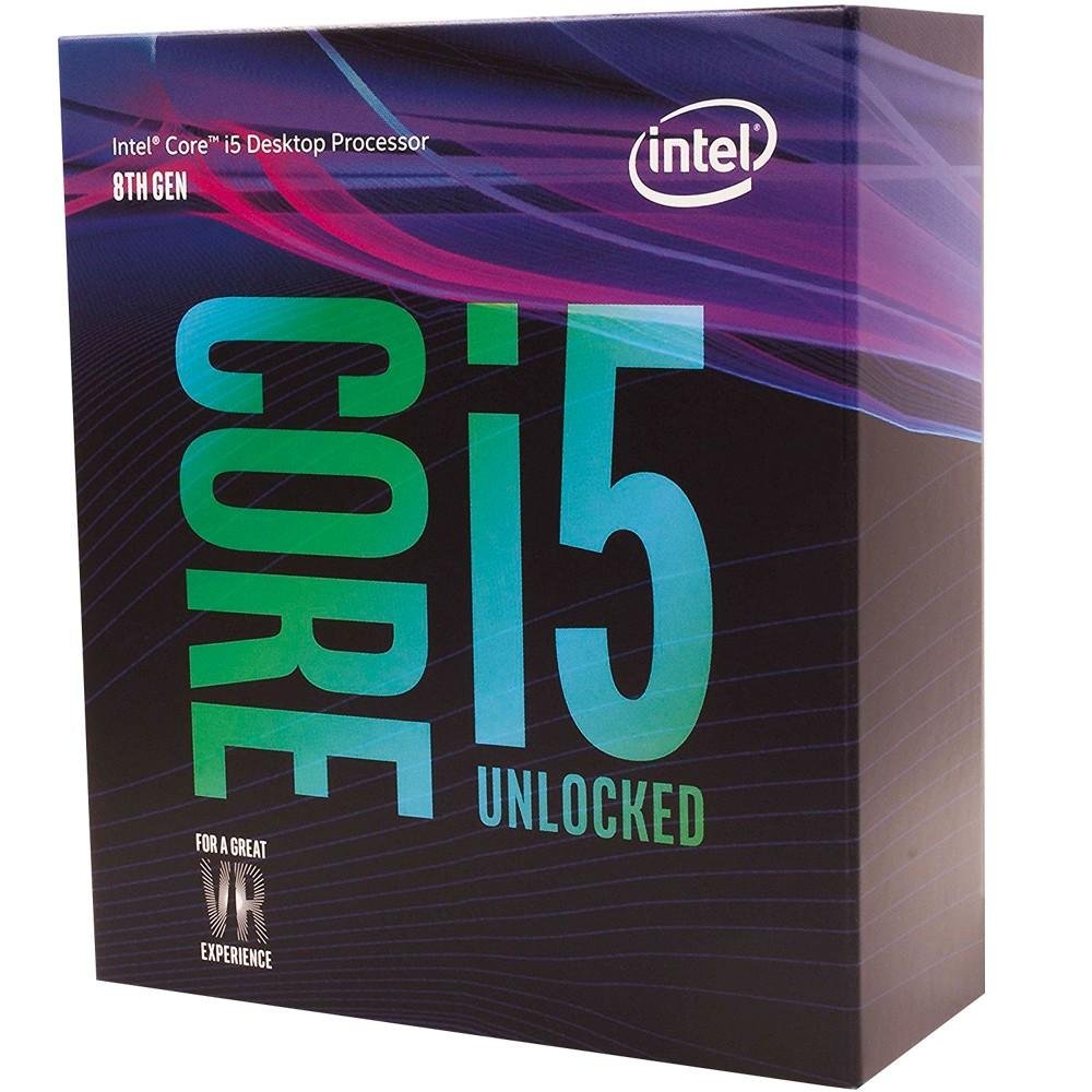 Processador Intel Core i5-8600k Coffee Lake, Cache 9MB, 3.6GHz (4.3GHz Max Turbo), LGA 1151 - BX80684I58600K Processador Intel Core i5-8600k Coffee Lake, Cache 9MB, 3.6GHz (4.3GHz Max Turbo), LGA 1151 - BX80684I58600K
