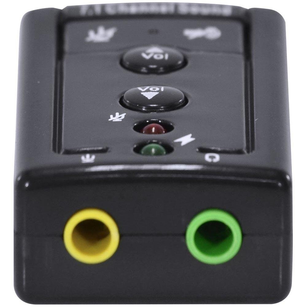 Adaptador de Som Vinik USB 7.1 Canais Virtual AUSB71 Adaptador de Som Vinik USB 7.1 Canais Virtual AUSB71