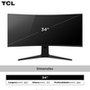 Monitor Gamer Curvo TCL QD Mini LED 34", WQHD, Ultrawide, 180Hz, 1ms, HDR 1400, USB-C, FreeSync Premium, Altura Ajustável, Som Integrado - 34R83Q