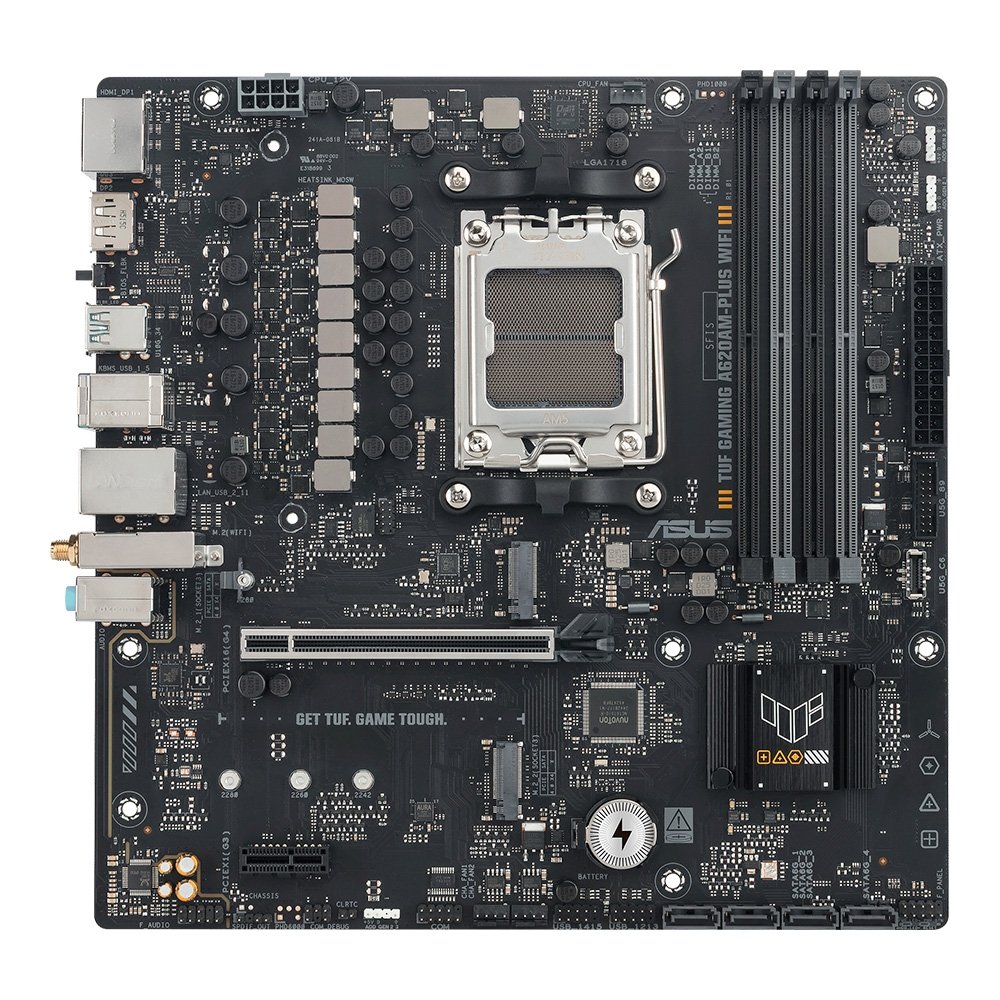 Placa Mãe ASUS TUF GAMING A620AM-PLUS WIFI, AMD AM5 , m-ATX, DDR5, Wi-fi6 - 90MB1MZ0-M0EAY0 - view 8