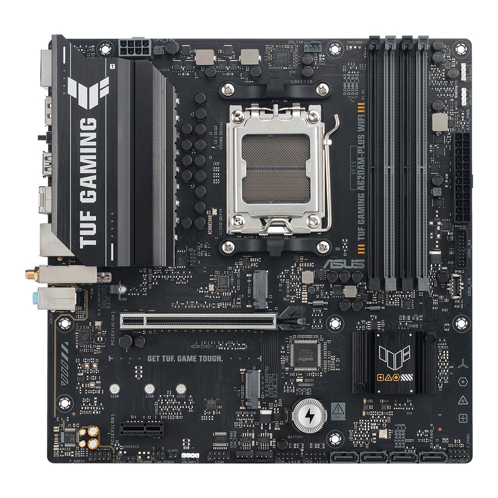 Placa Mãe ASUS TUF GAMING A620AM-PLUS WIFI, AMD AM5 , m-ATX, DDR5, Wi-fi6 - 90MB1MZ0-M0EAY0 - view 2