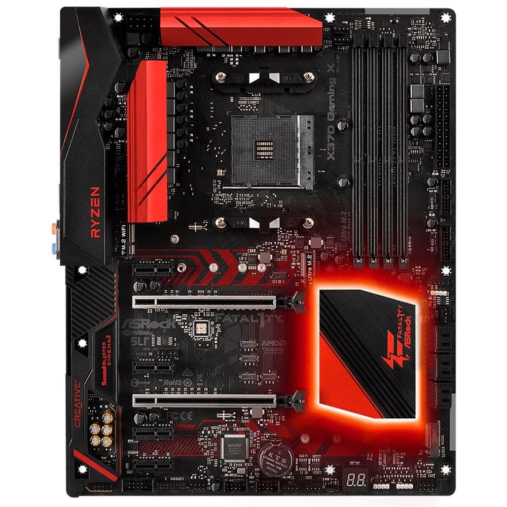 Placa-Mãe ASRock p/ AMD AM4 ATX Fatal1ty X370 Gaming X DDR4 Placa-Mãe ASRock p/ AMD AM4 ATX Fatal1ty X370 Gaming X DDR4
