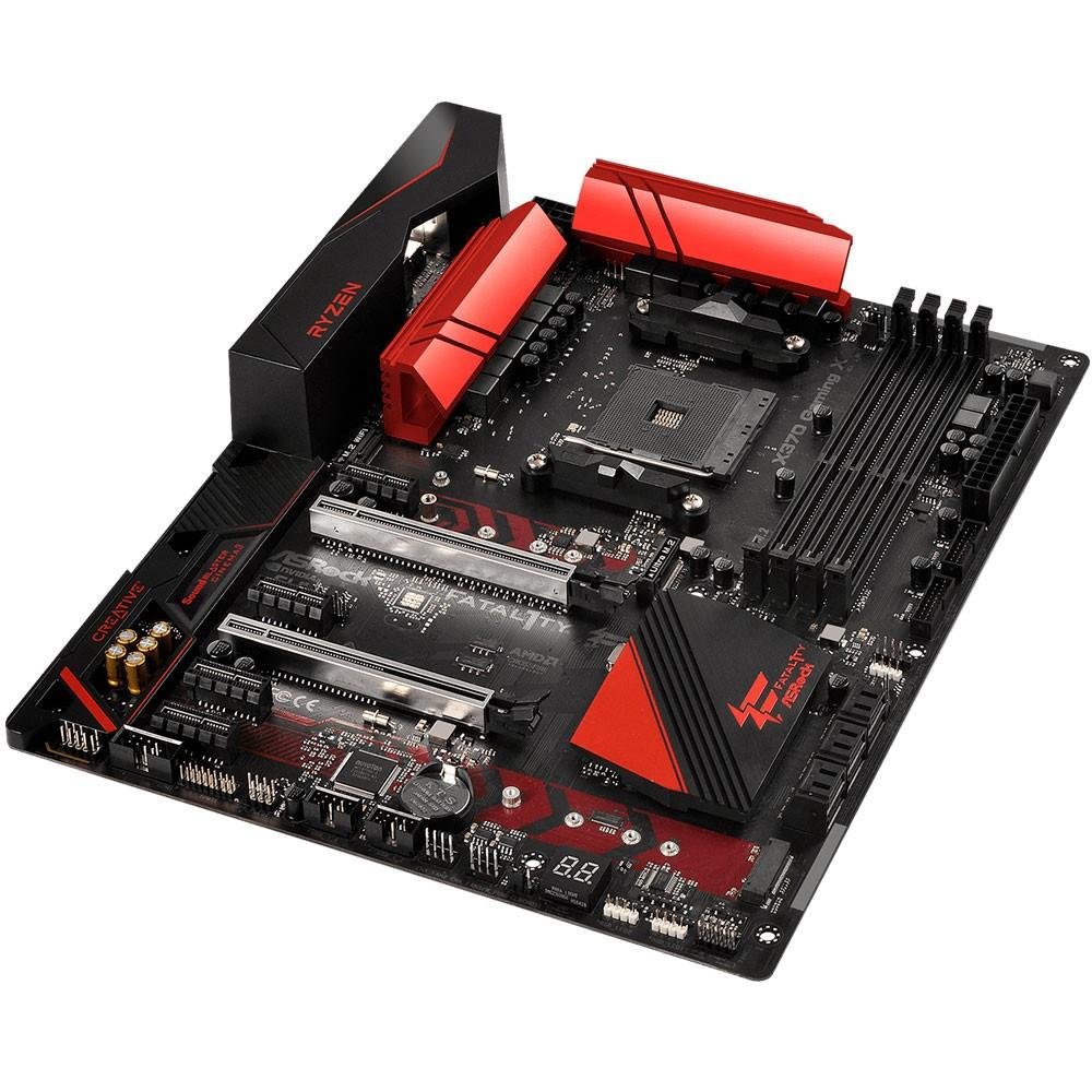 Placa-Mãe ASRock p/ AMD AM4 ATX Fatal1ty X370 Gaming X DDR4 Placa-Mãe ASRock p/ AMD AM4 ATX Fatal1ty X370 Gaming X DDR4