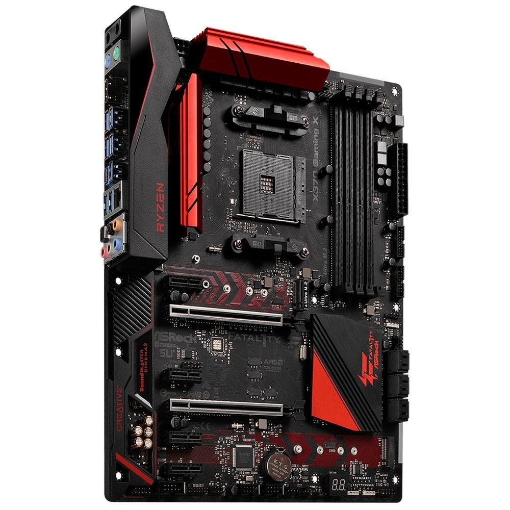 Placa-Mãe ASRock p/ AMD AM4 ATX Fatal1ty X370 Gaming X DDR4 Placa-Mãe ASRock p/ AMD AM4 ATX Fatal1ty X370 Gaming X DDR4