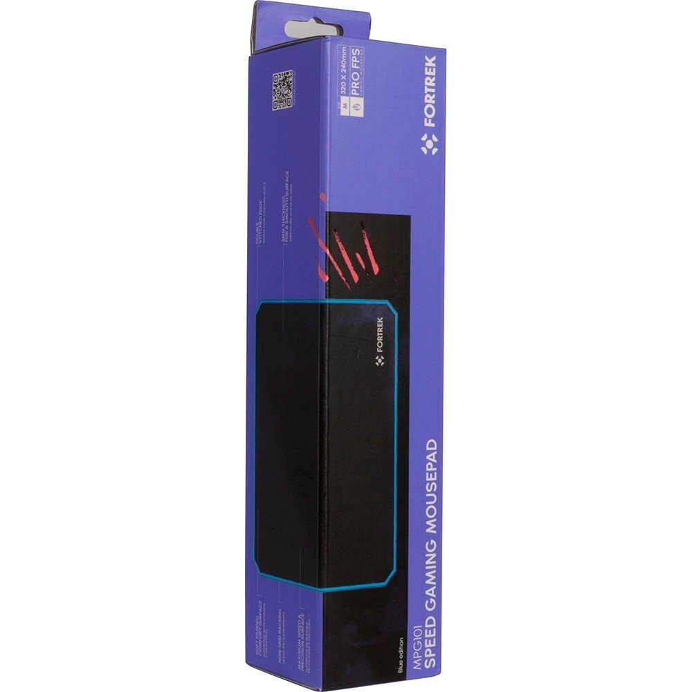 Imagem 4 de 6 do produto Mousepad Gamer Fortrek MPG101, Speed, Médio (320x240mm), Preto/Azul - 73267