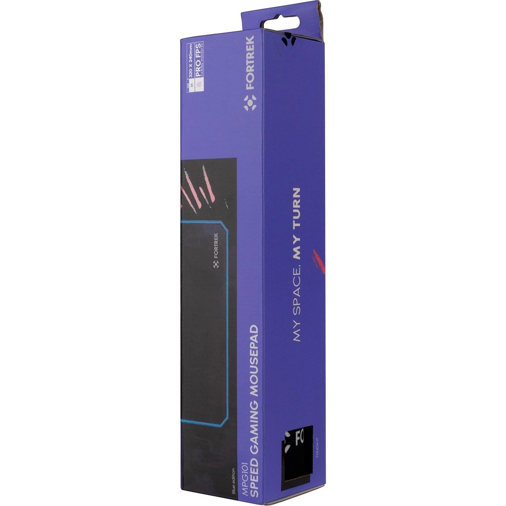 Imagem 5 de 6 do produto Mousepad Gamer Fortrek MPG101, Speed, Médio (320x240mm), Preto/Azul - 73267