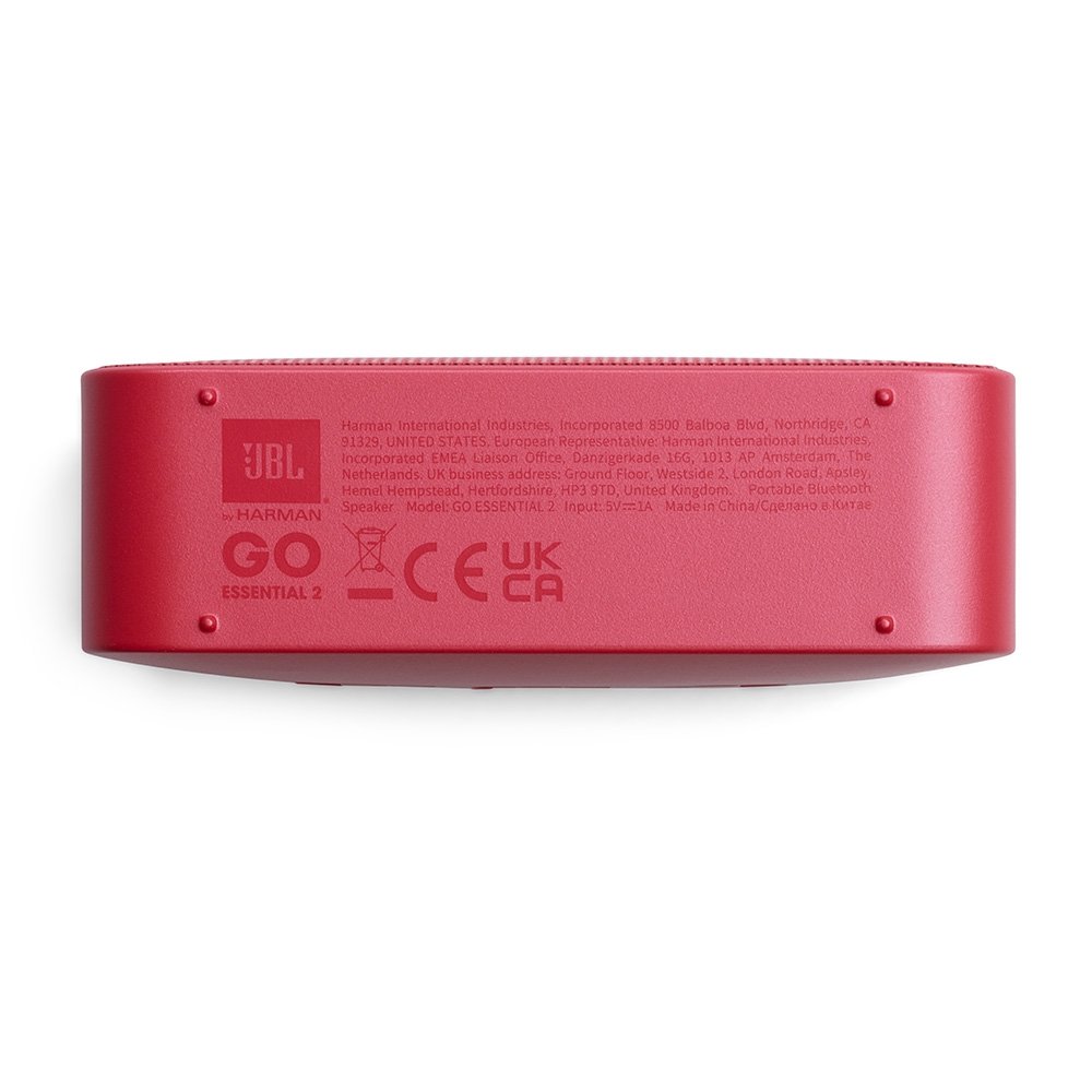 Caixa de Som Portátil JBL Go Essential 2, Bluetooth, 3.1W RMS, À Prova d'Água, Bateria de até 5 Horas, Vermelha - ( Balão.info - foto 3