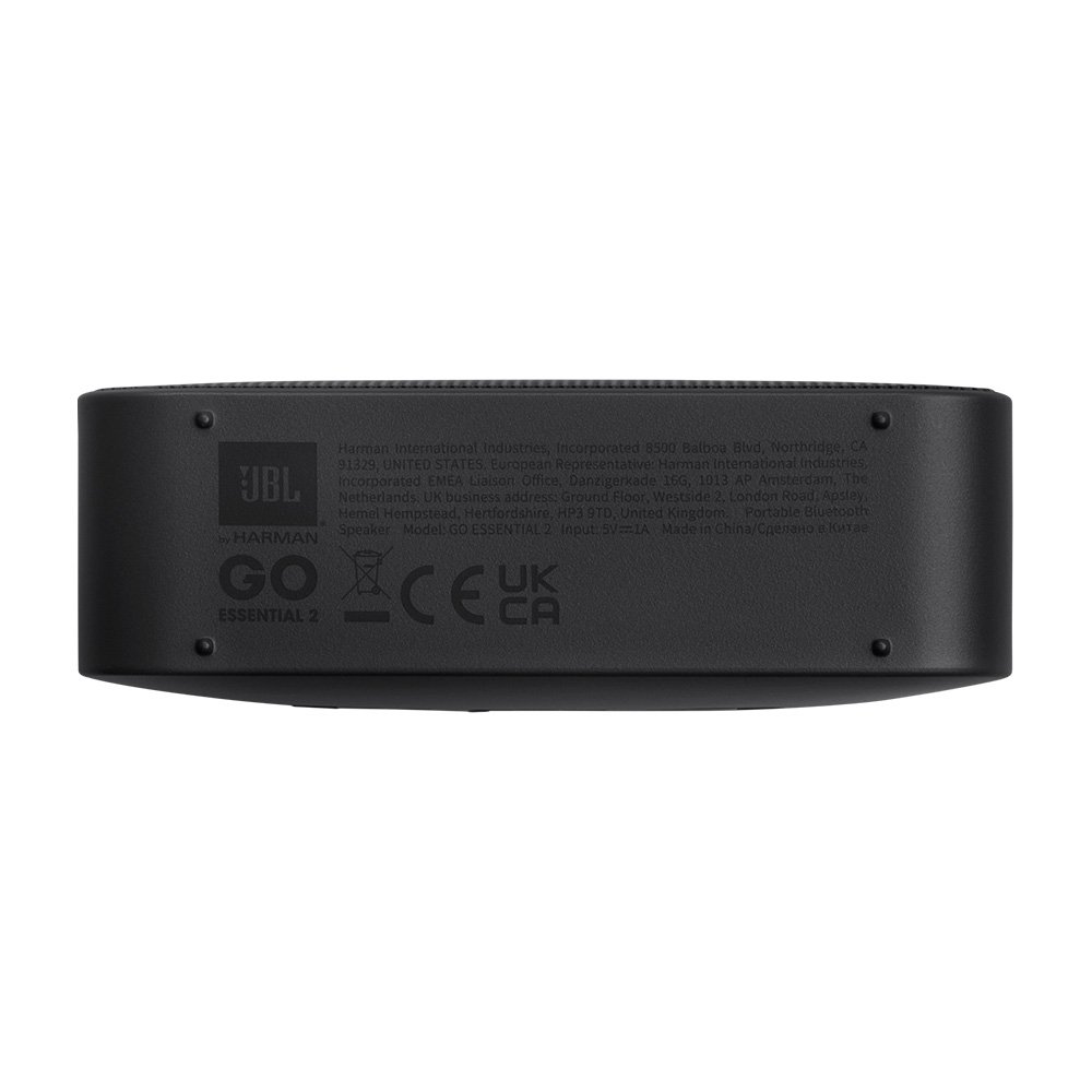 Caixa de Som Portátil JBL Go Essential 2, Bluetooth, 3.1W RMS, À Prova d'Água, Bateria de até 5 Horas, Preta - JBLGOES2BLKBR Caixa de Som Portátil JBL Go Essential 2, Bluetooth, 3.1W RMS, À Prova d'Água, Bateria de até 5 Horas, Preta - JBLGOES2BLKBR