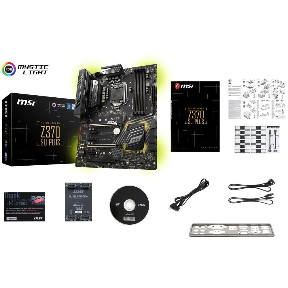 Imagem 13 de 13 do produto Placa-Mãe MSI Z370 SLI Plus, Intel LGA 1151, ATX, DDR4