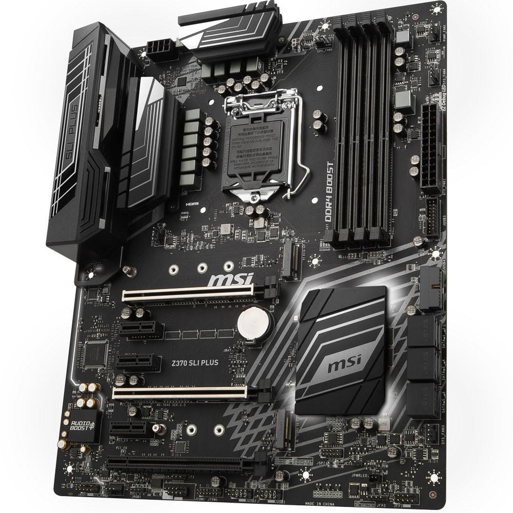 Imagem 6 de 13 do produto Placa-Mãe MSI Z370 SLI Plus, Intel LGA 1151, ATX, DDR4